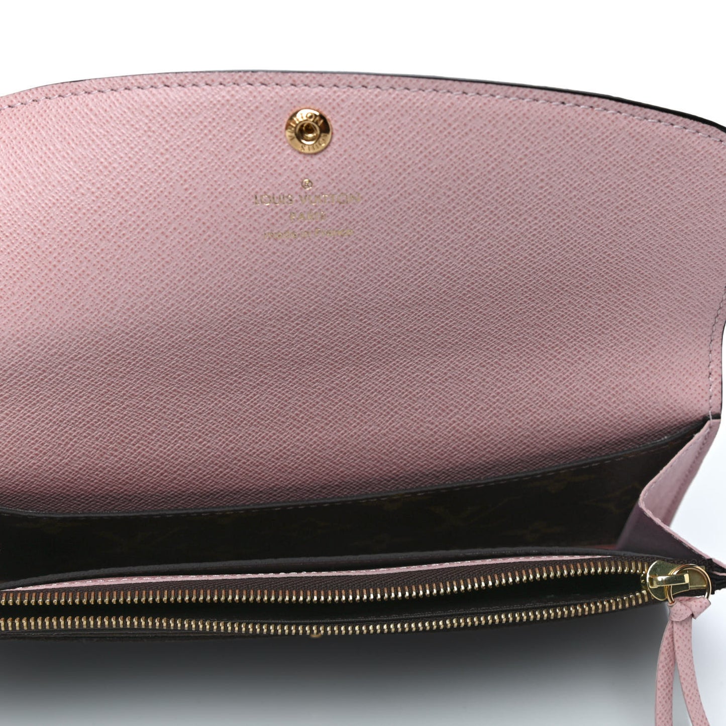 Monogram Emilie Wallet Rose Ballerine