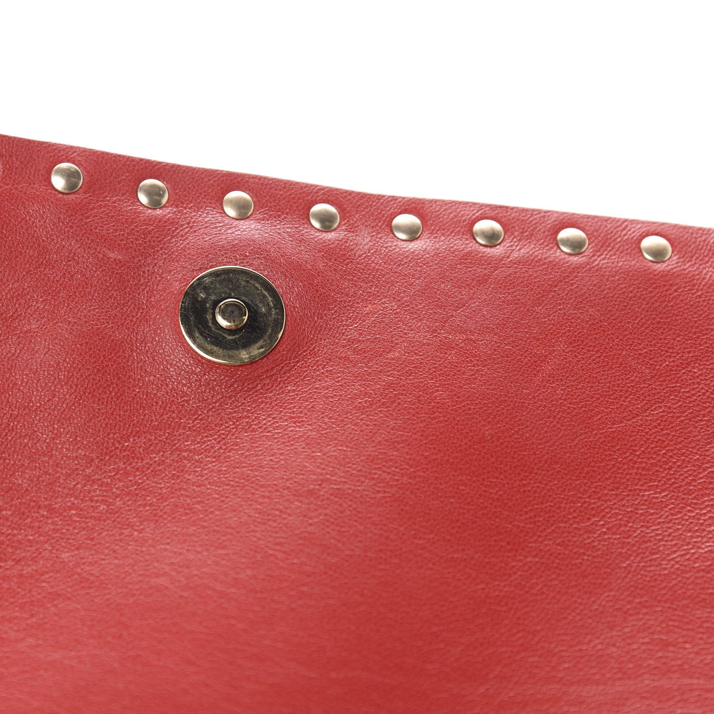 Nappa Rockstud Wristlet Clutch Alpaca
