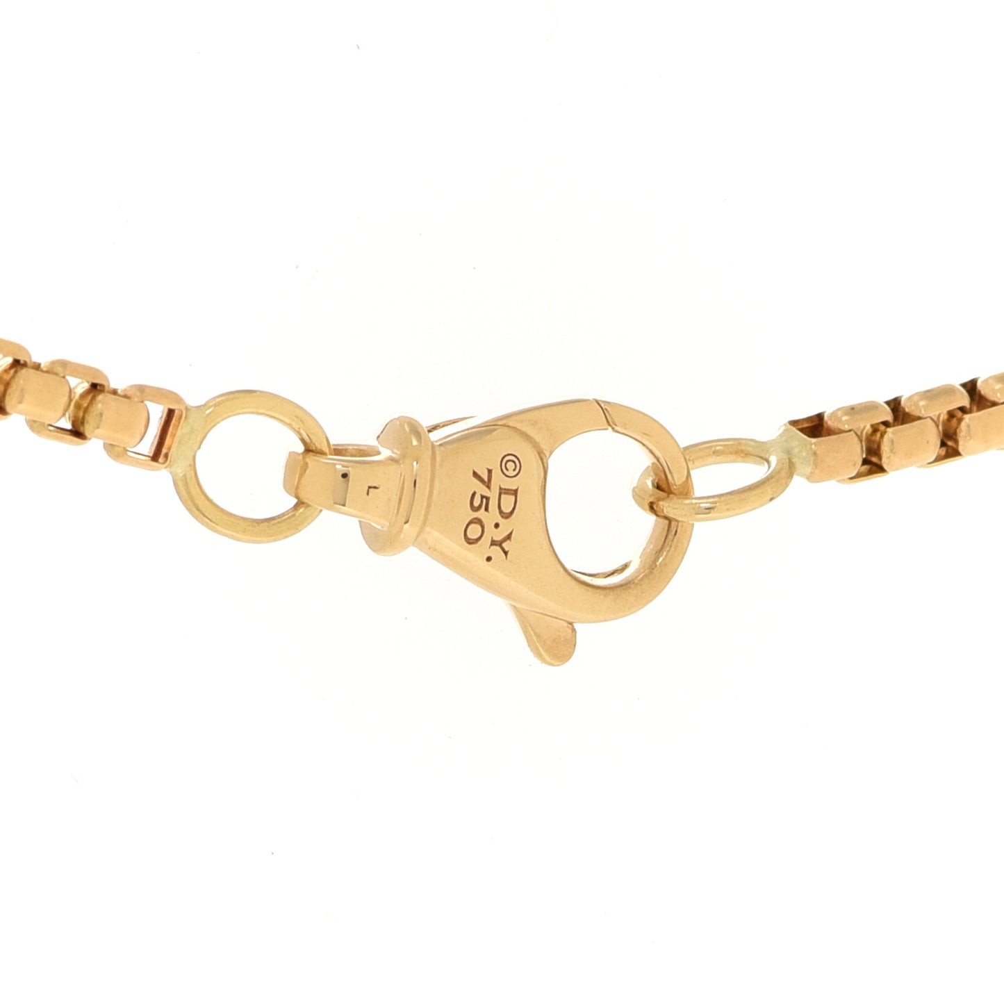 18K Yellow Gold 2.7mm Box Chain Necklace 22"