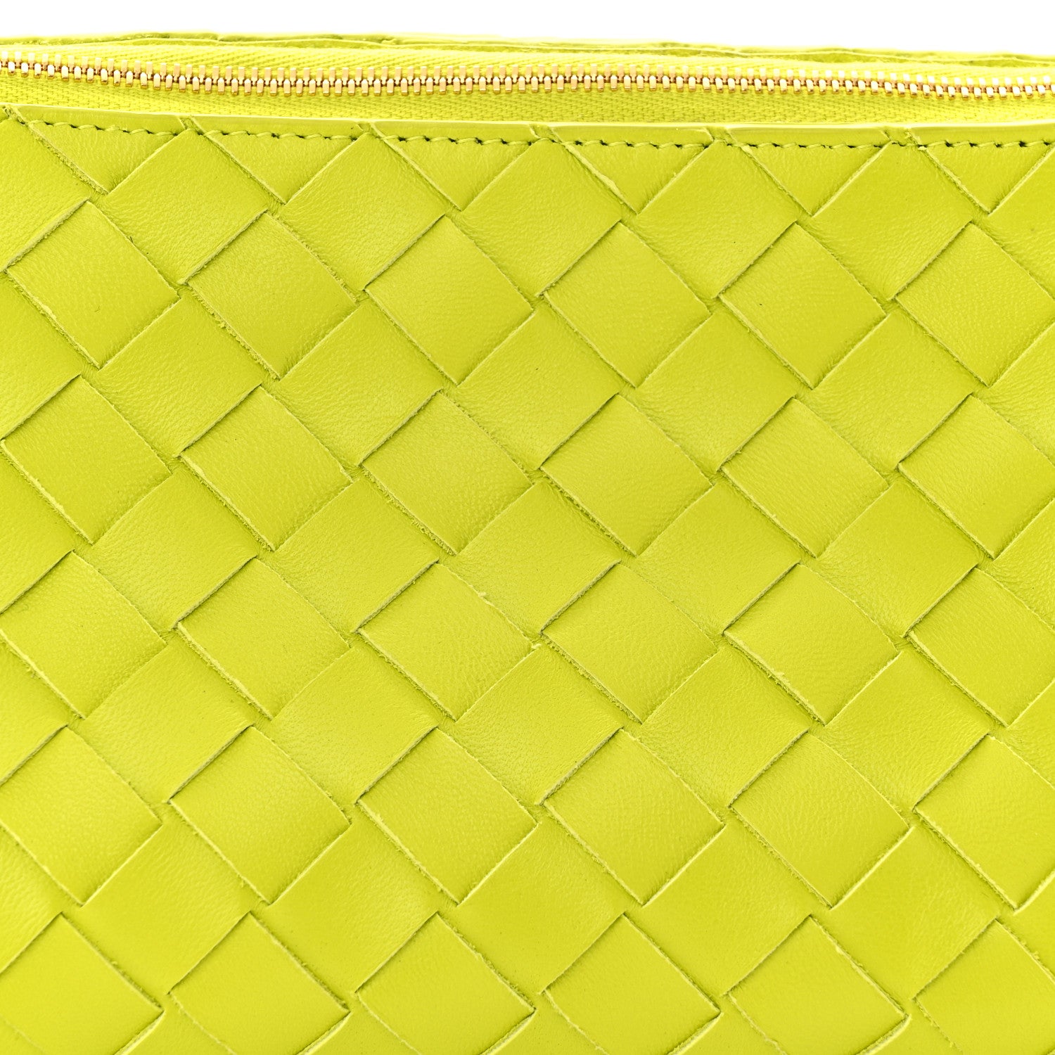 Bottega Veneta Nappa Intrecciato Pouch On Strap Acid Kiwi 7 of 11