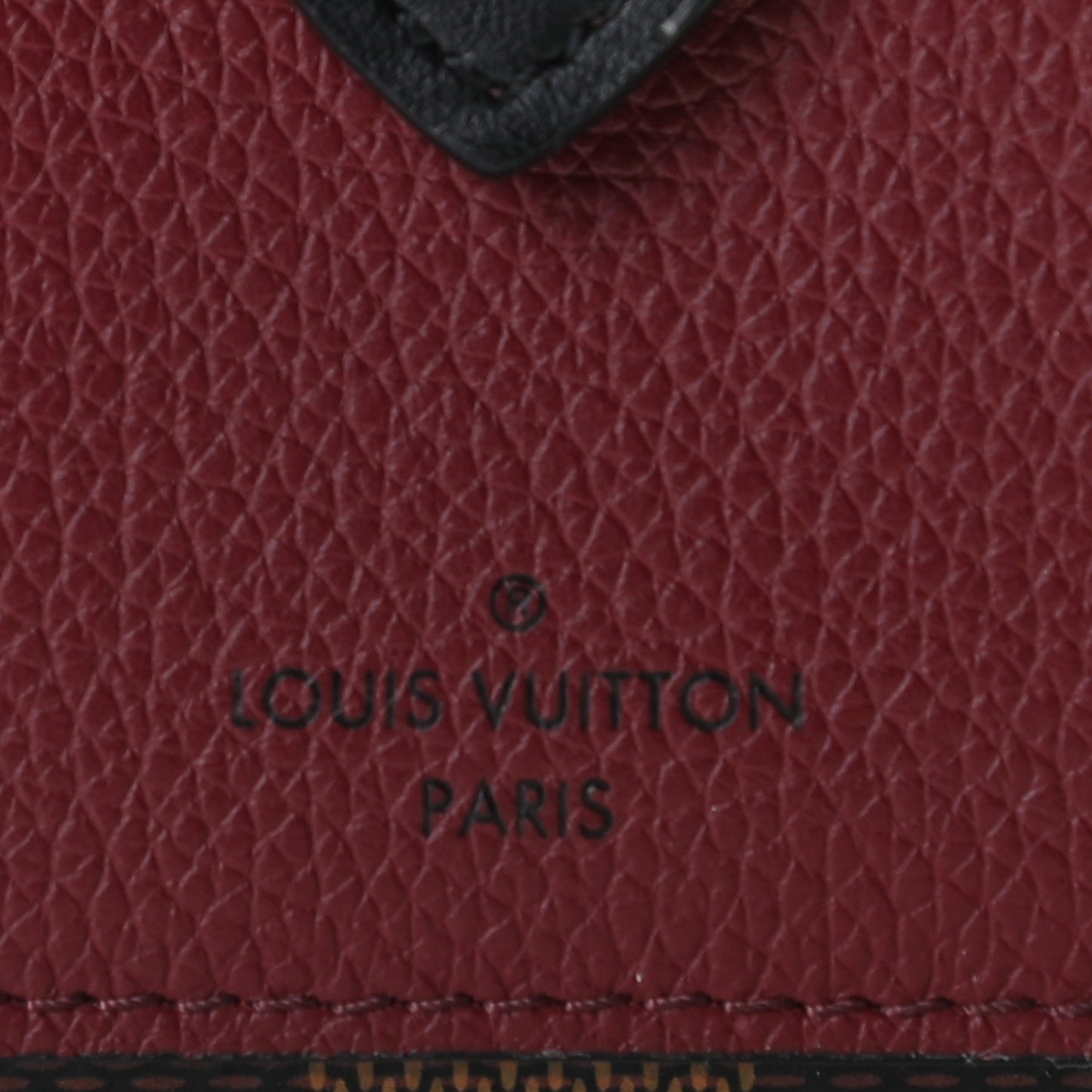 Damier Ebene Juliette Wallet Bordeaux Black