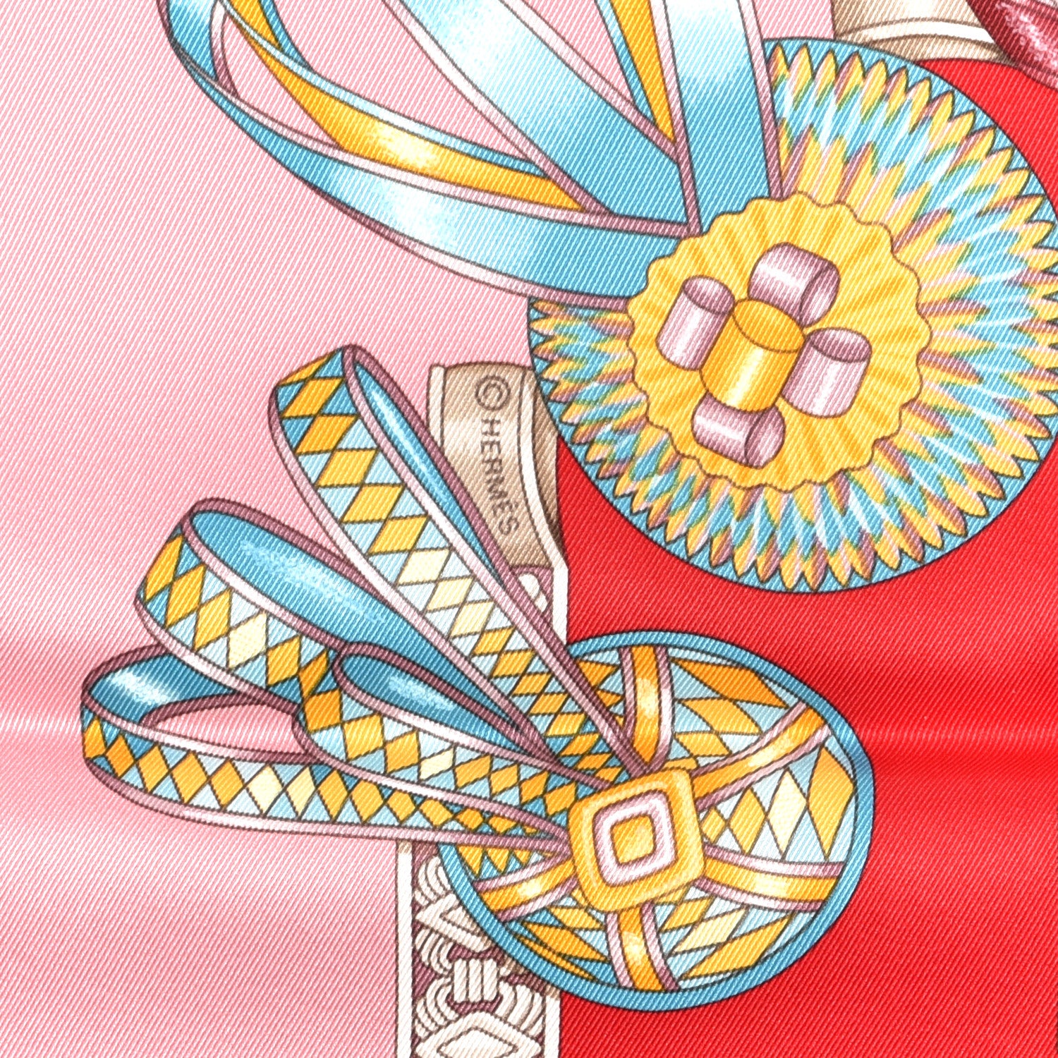 Hermes Silk Les Rubans Du Cheval Scarf 70 3 of 4