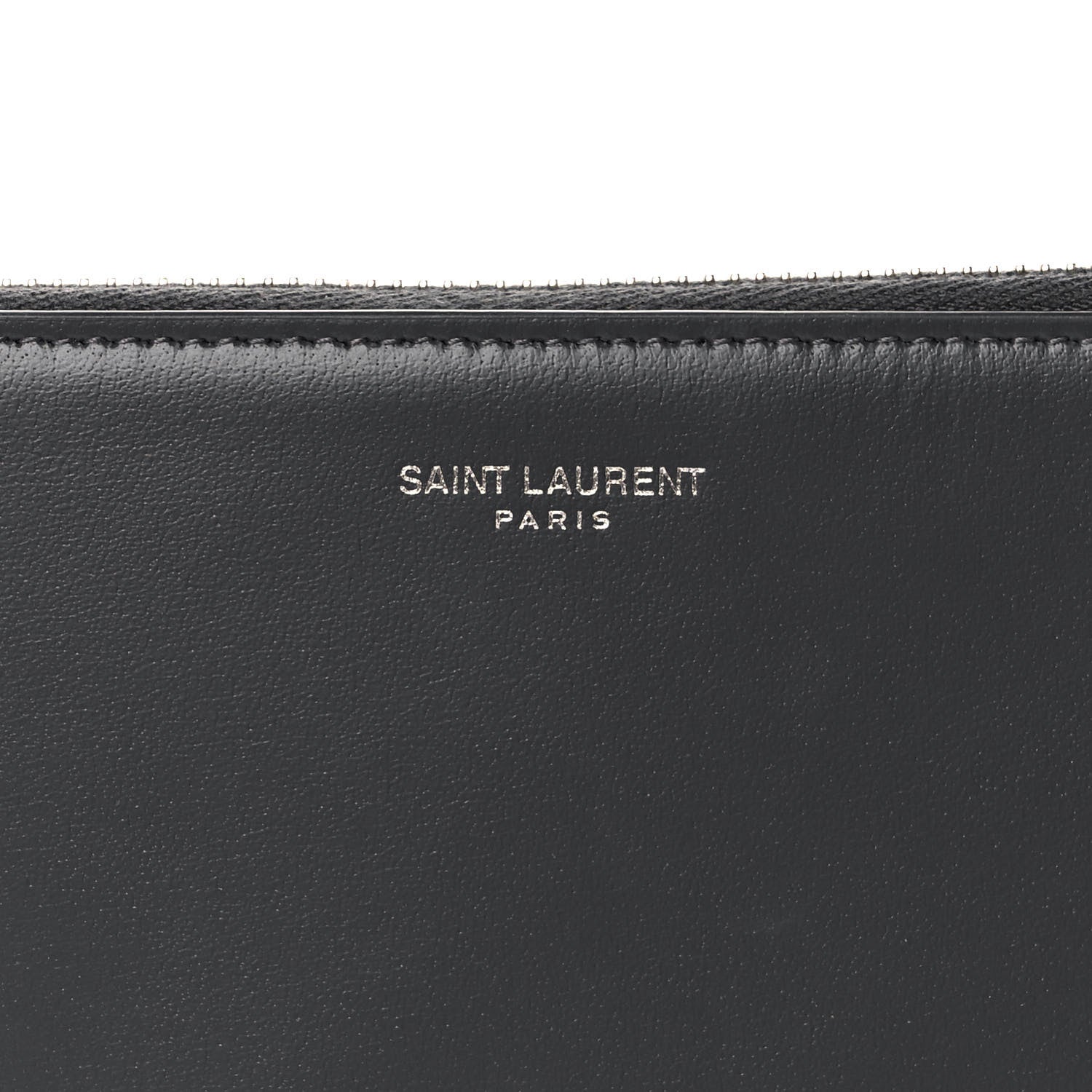 Saint Laurent Smooth Calfskin Zip Pouch Black 8 of 8