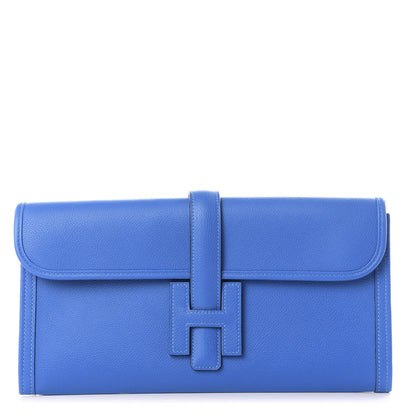 Hermes Evercolor Jige Elan 29 Clutch Bleu Zanzibar 1 of 11