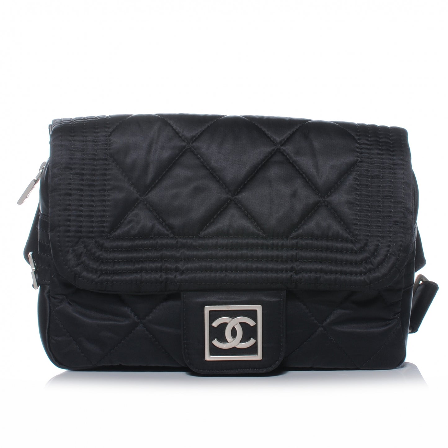 Nylon Ski Sport Belt Bag Black