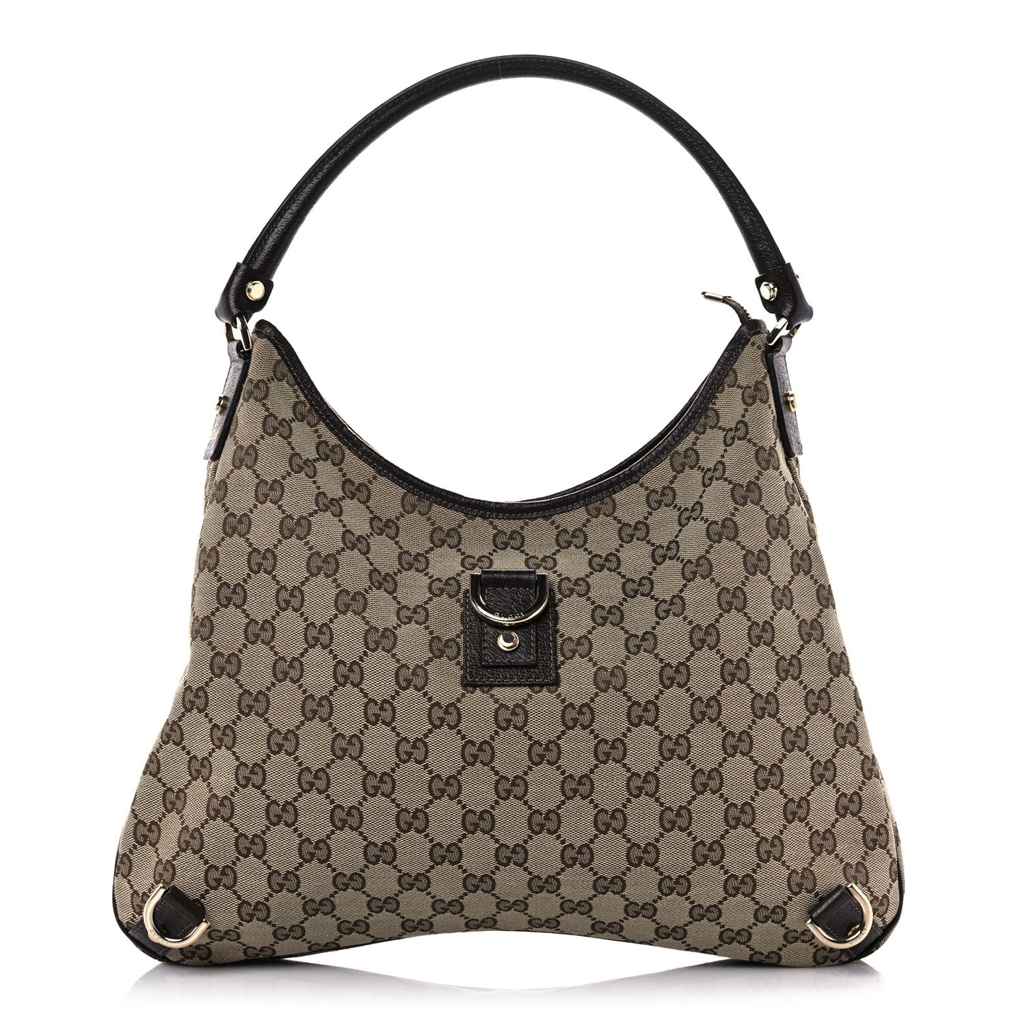 Monogram Large Abbey D Ring Hobo Dark Brown