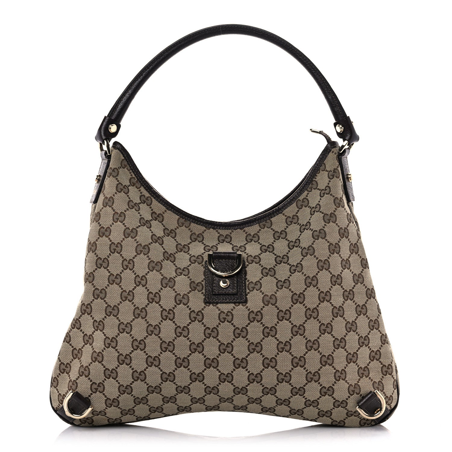 Gucci Monogram Large Abbey D Ring Hobo Dark Brown 1 of 15