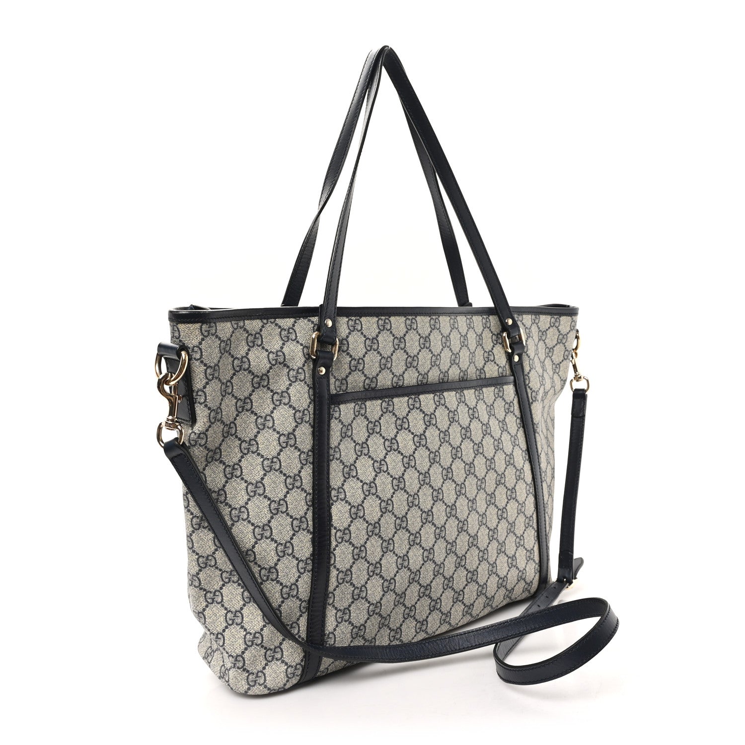 Gucci GG Supreme Monogram Medium Joy Tote Navy 3 of 11