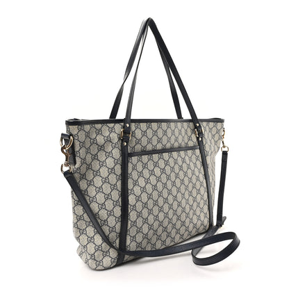 Gucci GG Supreme Monogram Medium Joy Tote Navy 3 of 11