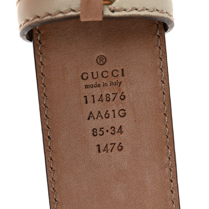 Gucci Guccissima Interlocking G 40mm Belt 85 34 Off White 3 of 5
