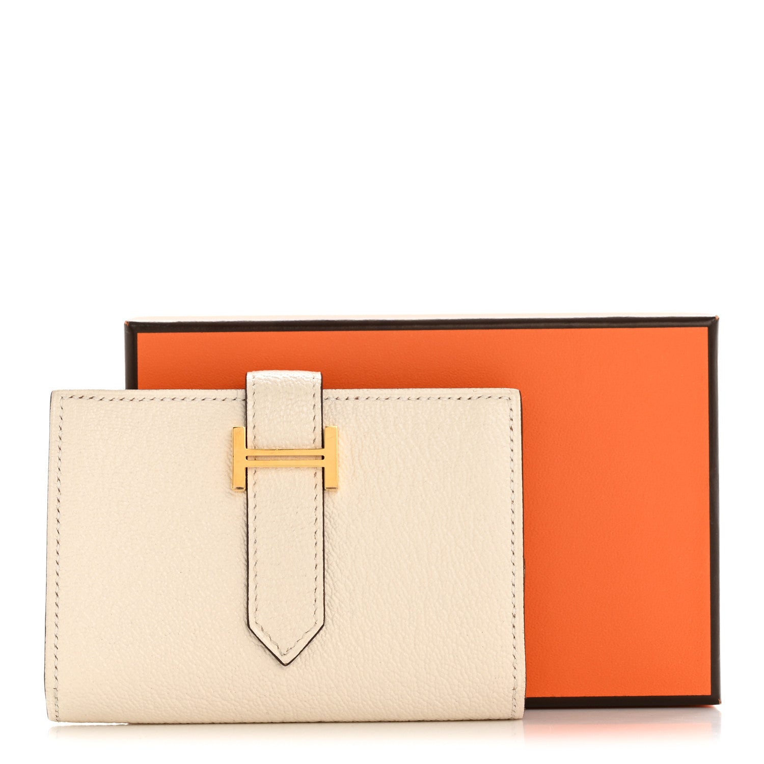Hermes Chevre Mysore Mini Bearn Wallet Nata 12 of 12