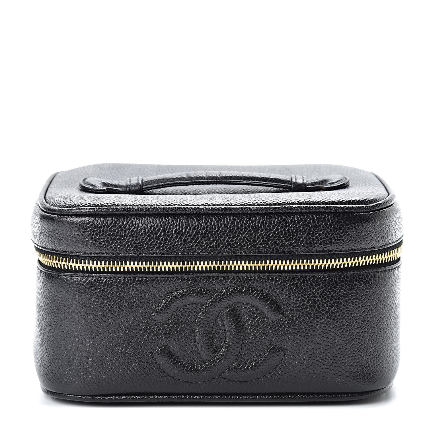 Chanel Caviar Vanity Cosmetic Case Black 1 of 8
