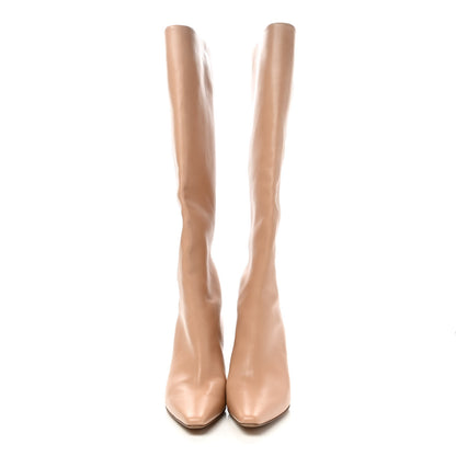 Bottega Veneta Lambskin Almond Tall Boots 39 Cipria 2 of 9