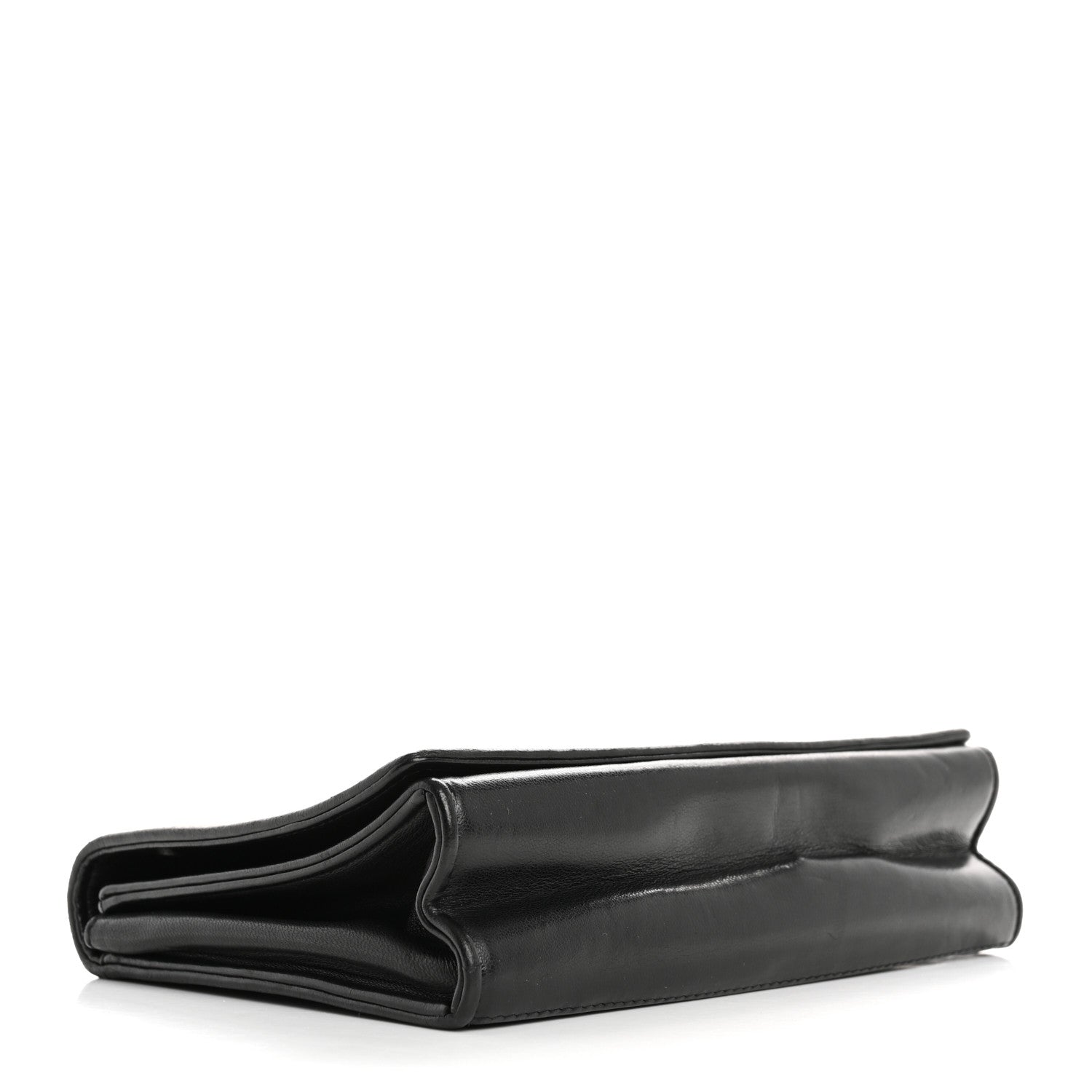 Chanel Lambskin CC Single Flap Black 1757570 – FASHIONPHILE