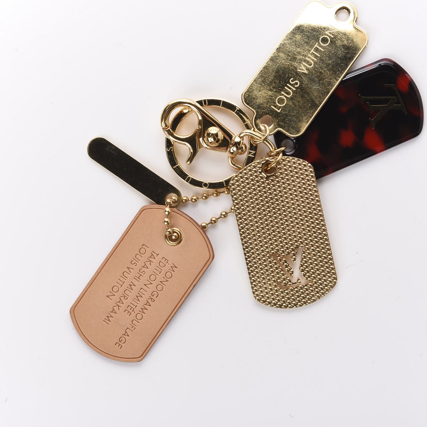 Monogramouflage Bag Charm Red