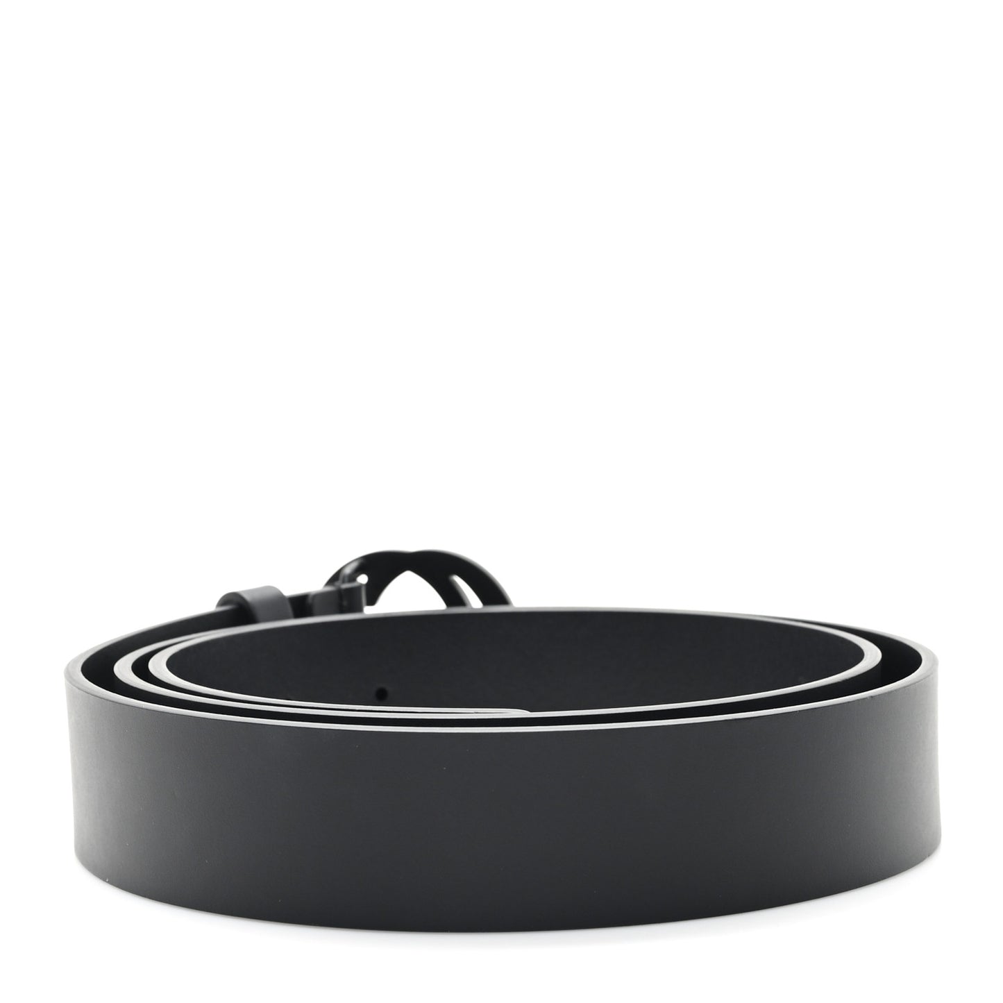 Selleria Calfskin Monochrome Interlocking G 37mm Belt 110 44 Black