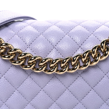 Chanel Caviar Quilted Medium Boy Flap Light Purple 8 of 12