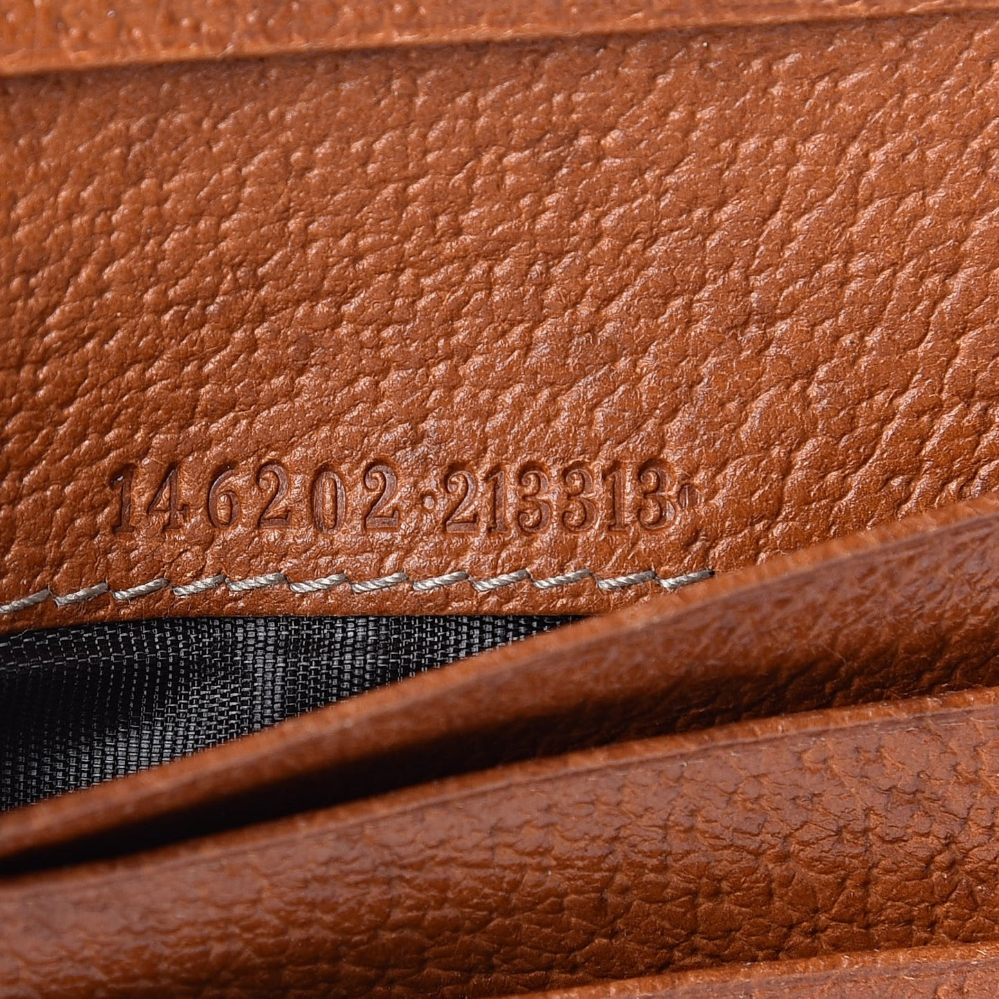 Monogram Buckle Compact Wallet Brown