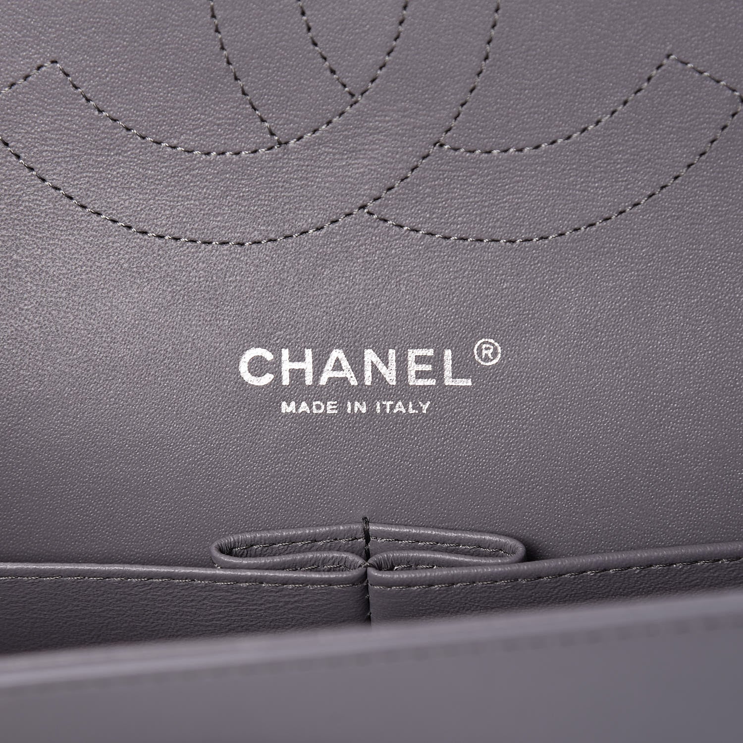 Chanel Patent Quilted Jumbo Double Flap Grey 6 of 11