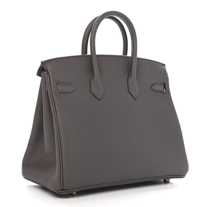 Hermes Togo Birkin 25 Etain 3 of 10