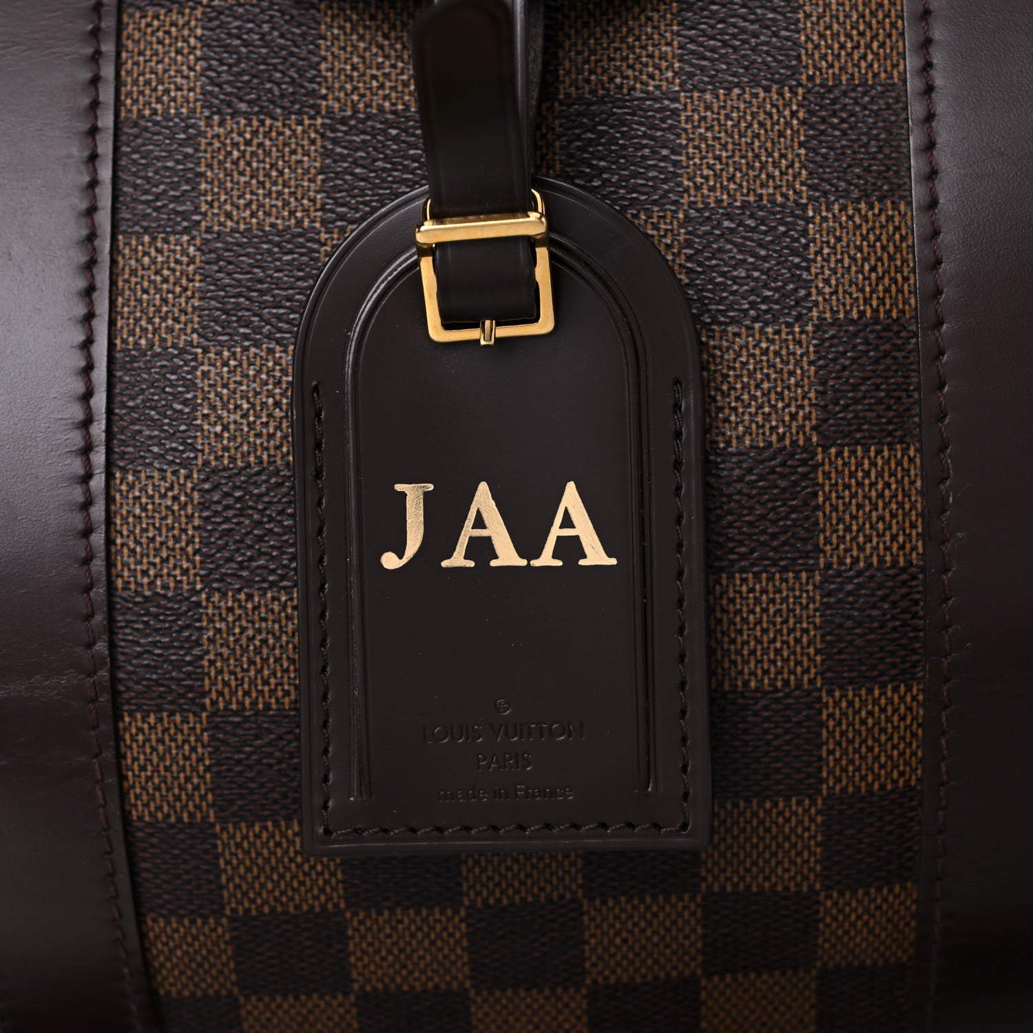 Louis Vuitton Damier Ebene Keepall Bandouliere 55 17 of 25