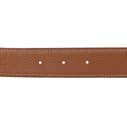 Hermes Box Togo 32mm Belt Strap 75 30 Black Gold 4 of 5