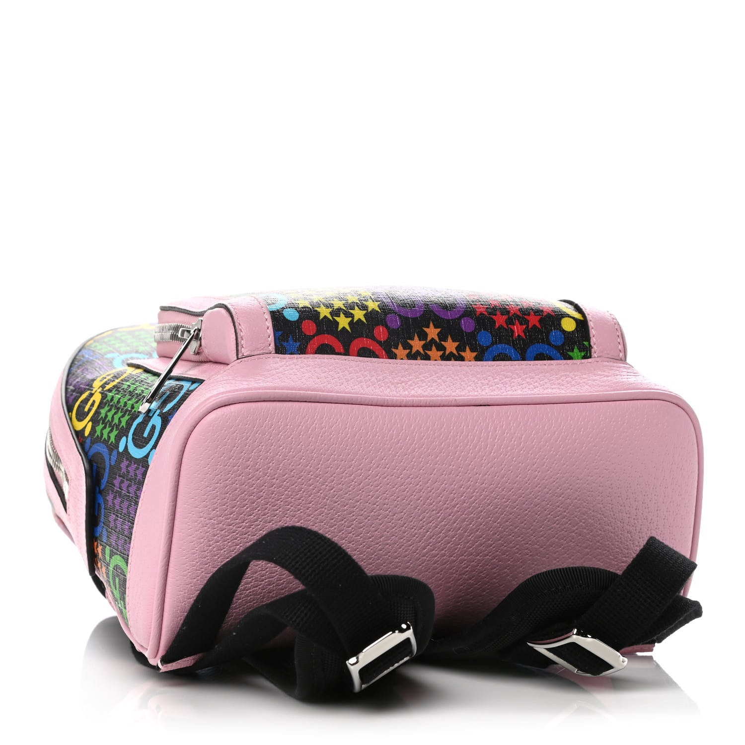 Gucci GG Supreme Monogram Psychedelic Small Day Backpack Black Multicolor Sugar Pink 3 of 9