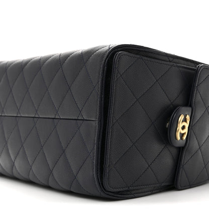 Chanel Caviar Quilted Small Chanel 25 Handbag Dark Navy 10 of 11