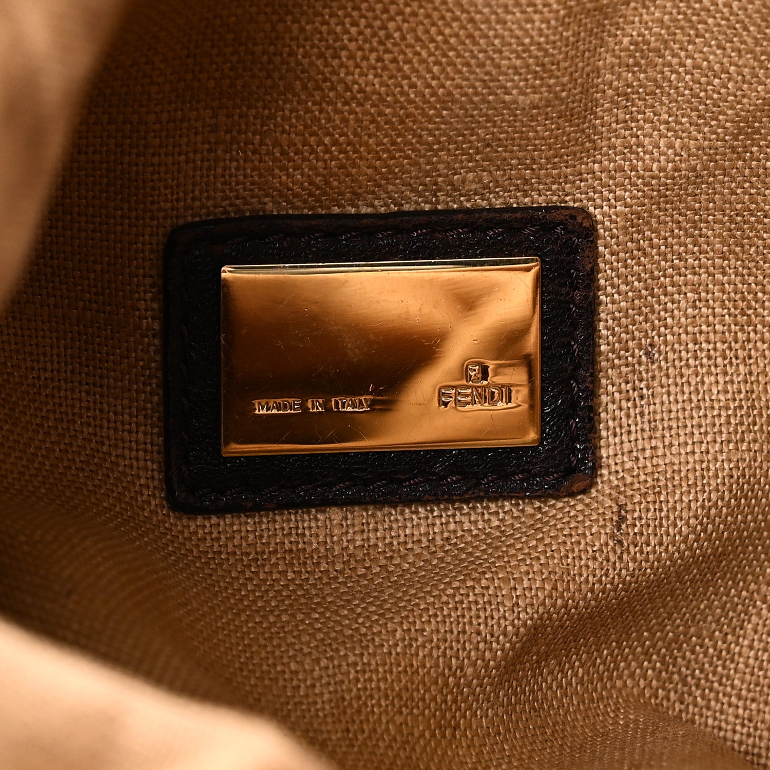 Fendi Zucca Nappa Nuvolata Vitello Tortuga Spy Tobacco Moro