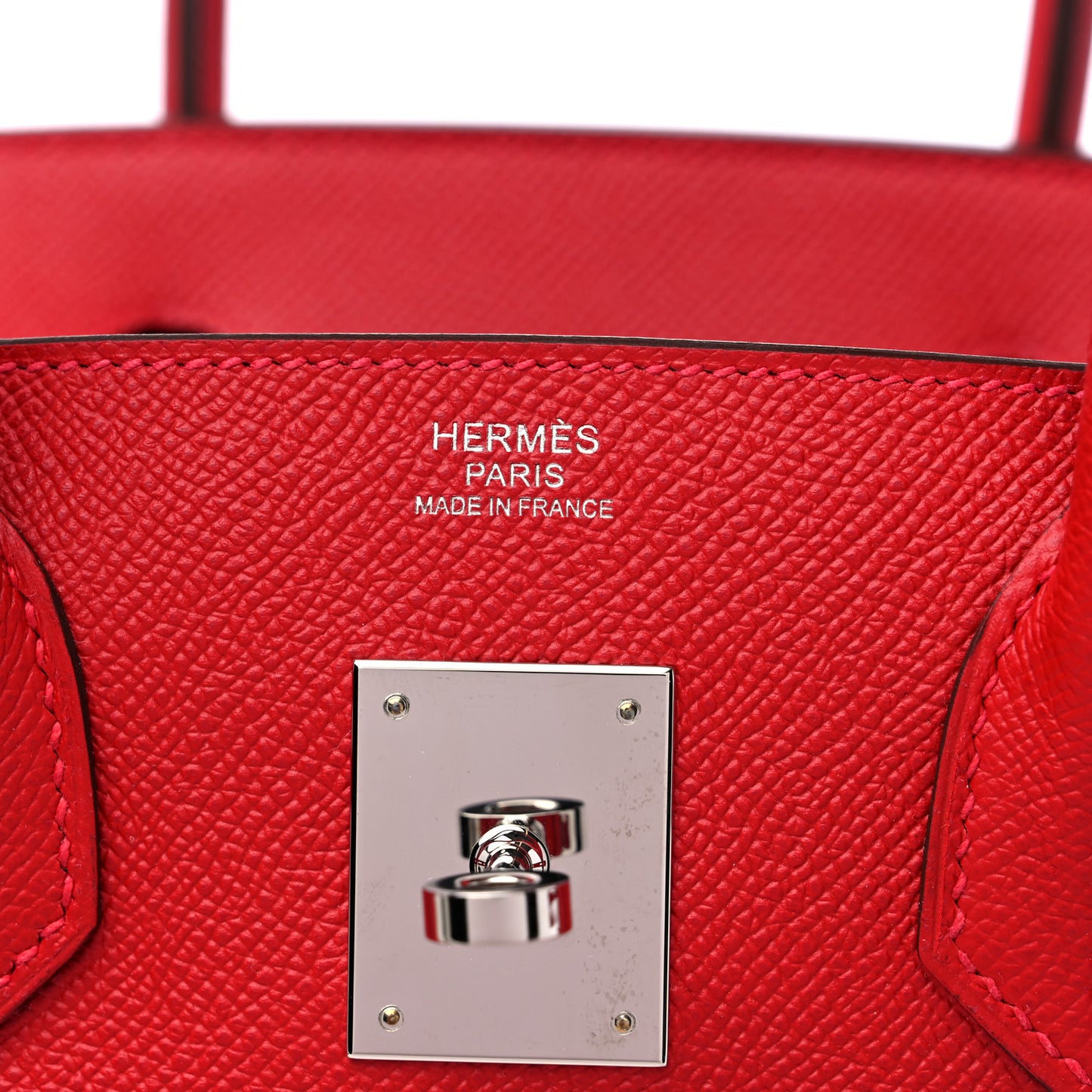 Epsom Birkin 30 Rouge Casaque