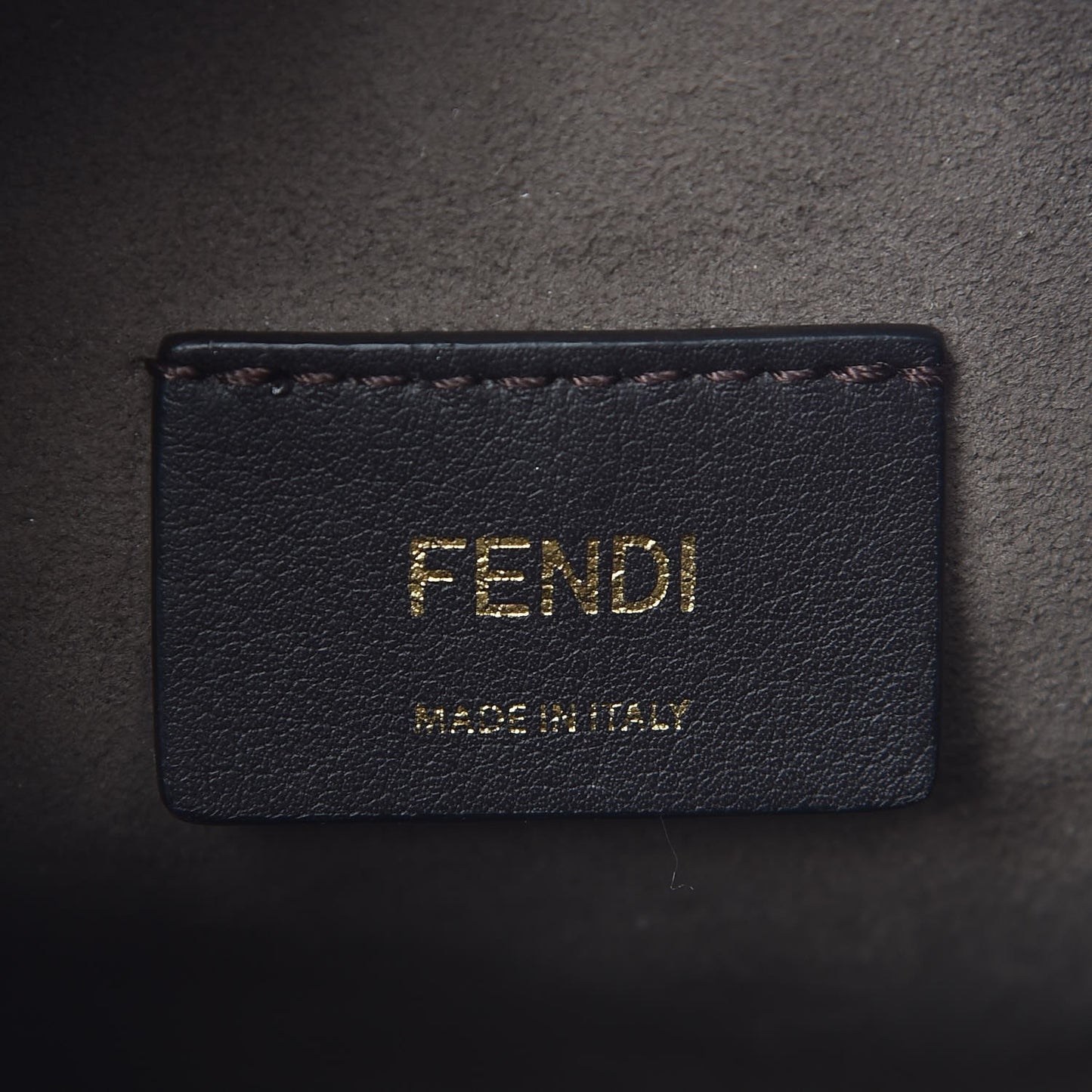 Vitello Liberty Lucido F is Fendi Mini Mon Tresor Bucket Bag Black