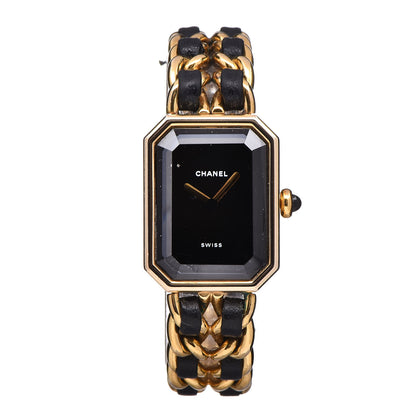 Chanel Stainless Steel Lambskin 20mm Chain Premiere Quartz Watch Gold M 1 of 9