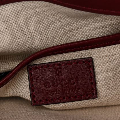 Gucci Arabella Calfskin Horsebit 1955 Shoulder Bag Rosso Ancora 10 of 19