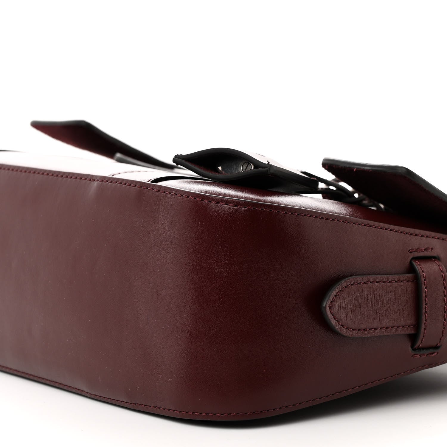 Mulberry Shiny Smooth Calfskin East West Bayswater Black Cherry 16 of 18