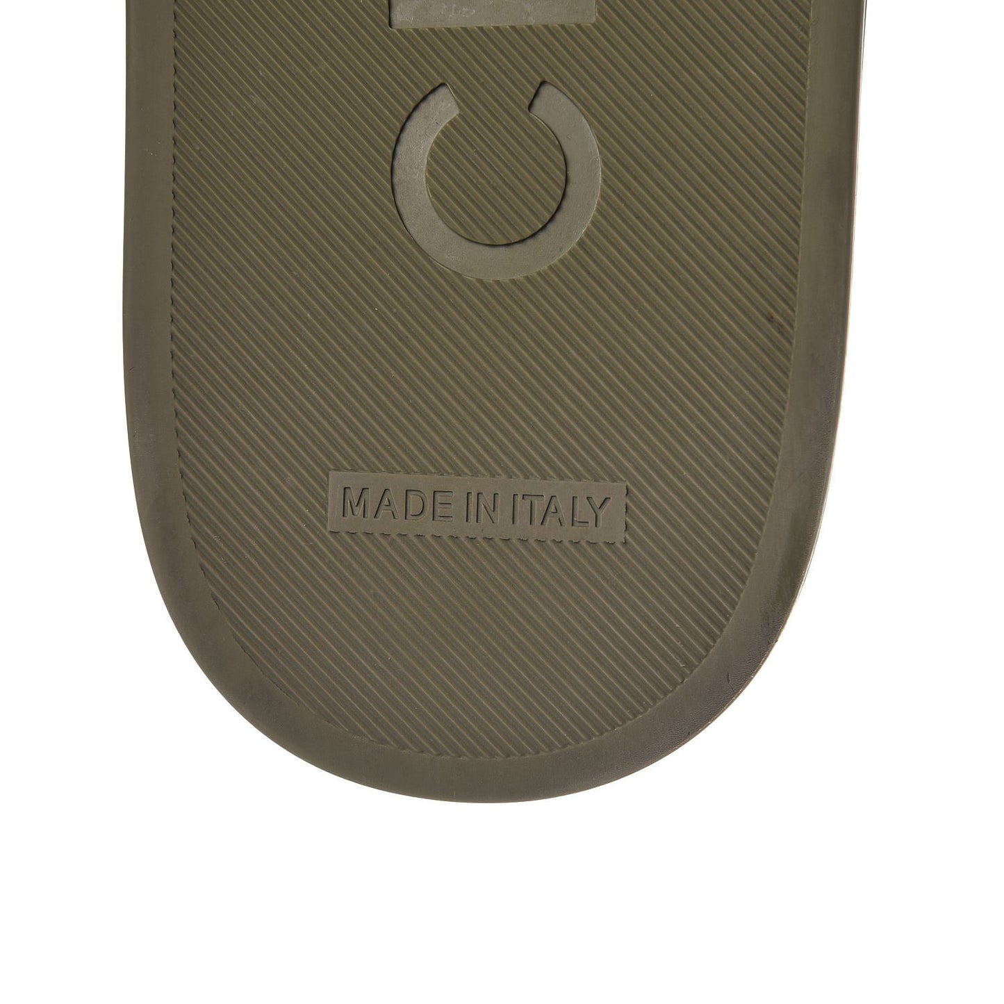 Canvas Chain Flat Sandals 38 Khaki