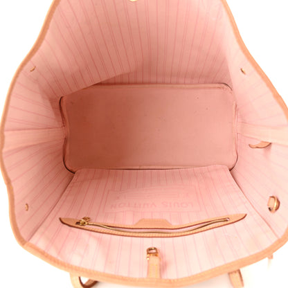 Louis Vuitton Damier Azur Neo Neverfull MM Rose Ballerine 6 of 13