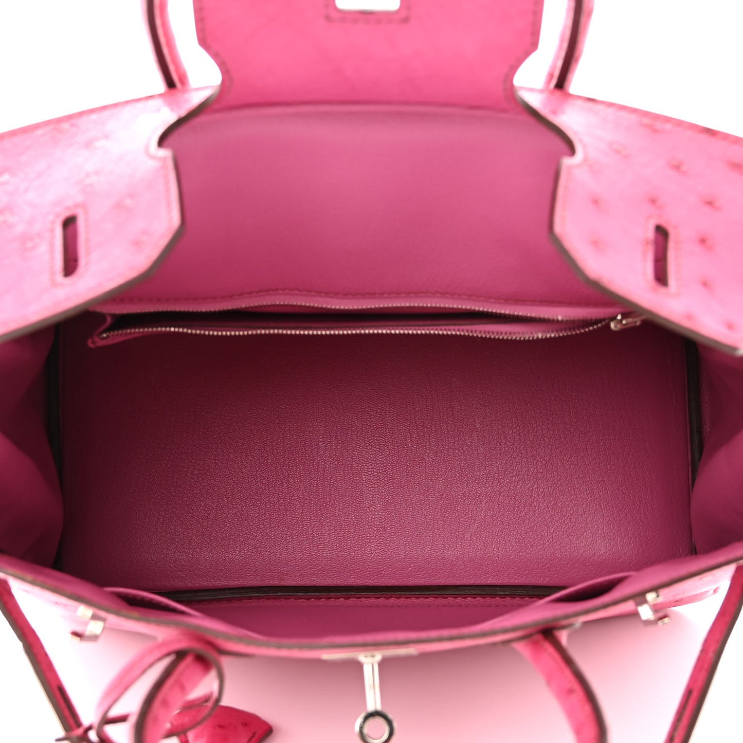 Ostrich Birkin 30 Rose Tyrien