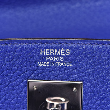 Hermes Togo Kelly Retourne 32 Bleu Electrique 6 of 37