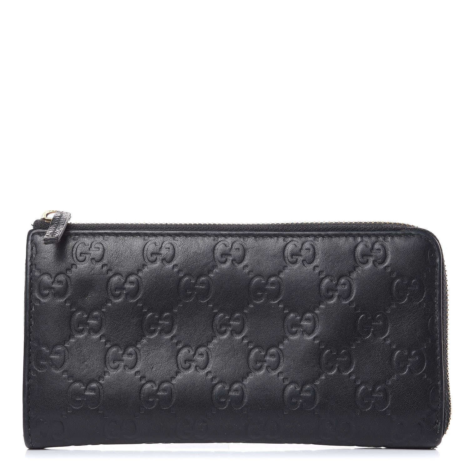 Gucci Guccissima Donna Long Wallet Black 1 of 13