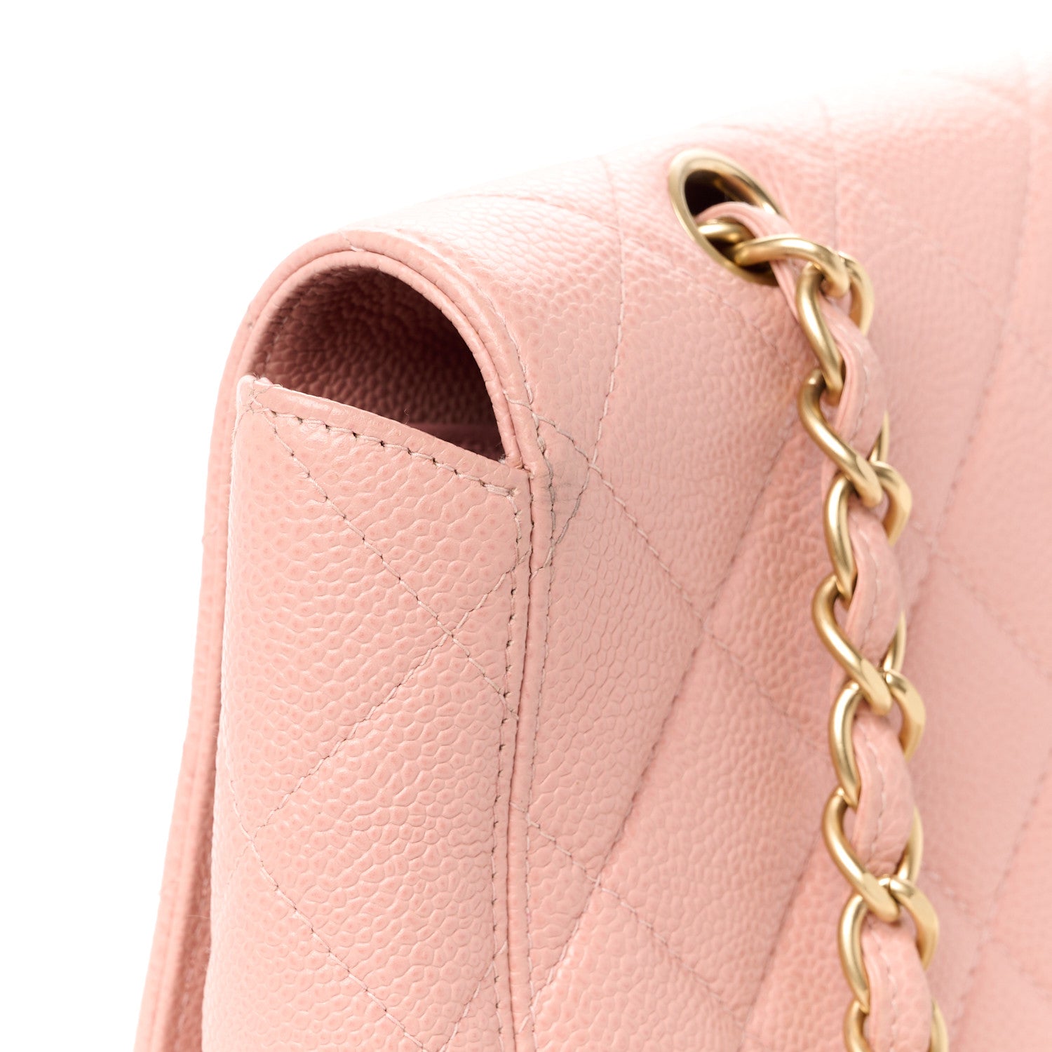 Chanel Caviar Quilted XL Jumbo Single Flap Light Pink 13 of 13
