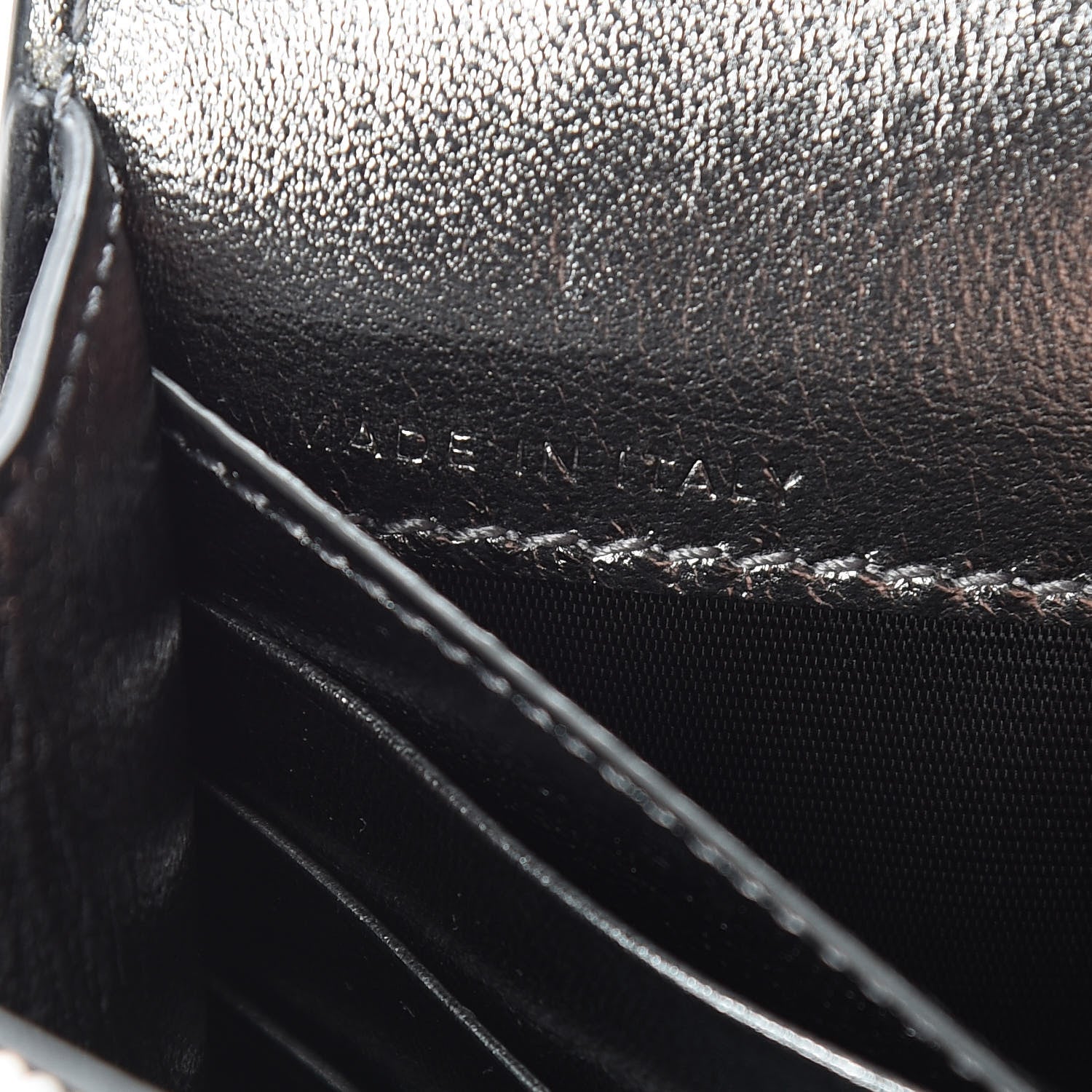 Givenchy Lambskin Emblem Chain Wallet Black 7 of 13
