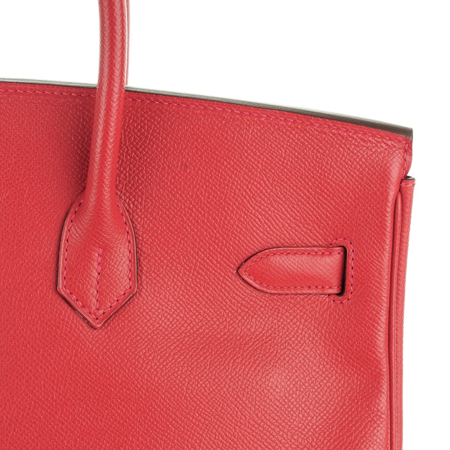 Epsom Birkin 35 Rouge Casaque