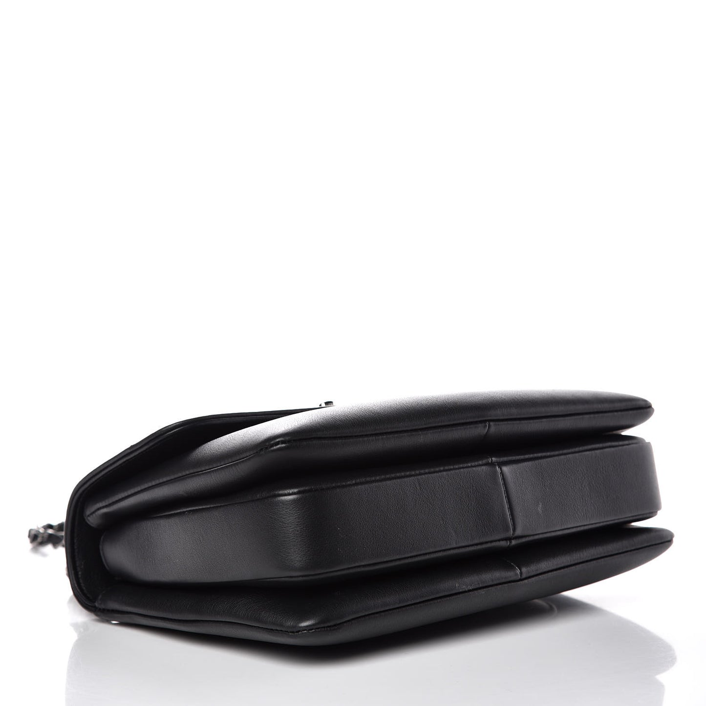 Calfskin Small Trendy CC Dual Handle Flap Bag Black
