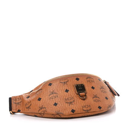 MCM Visetos Medium Fusten Belt Bag Cognac 4 of 10