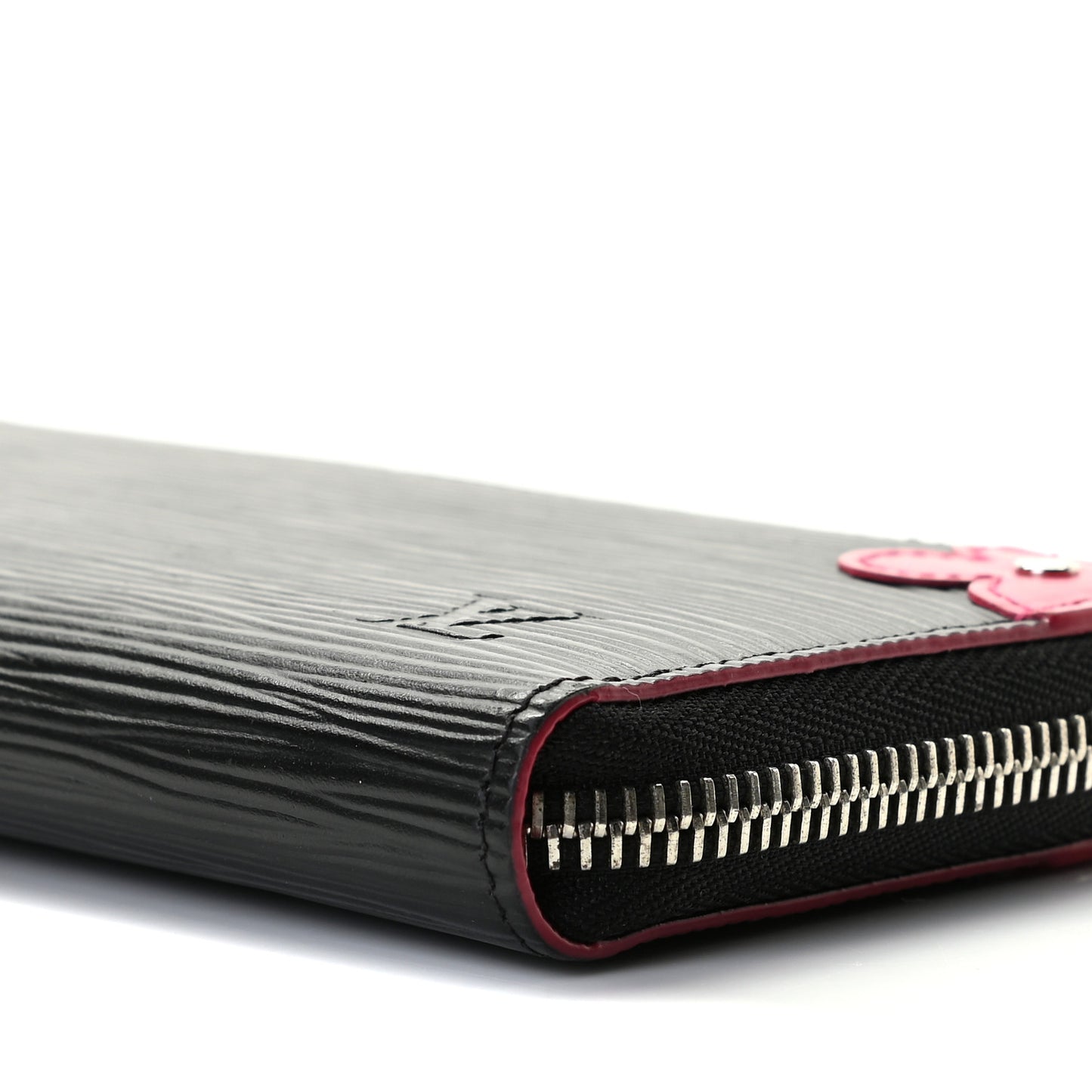 Epi Blooming Corners Clemence Wallet Black