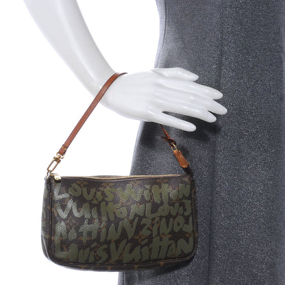 Louis Vuitton Monogram Graffiti Pochette Accessories Kaki 2 of 7