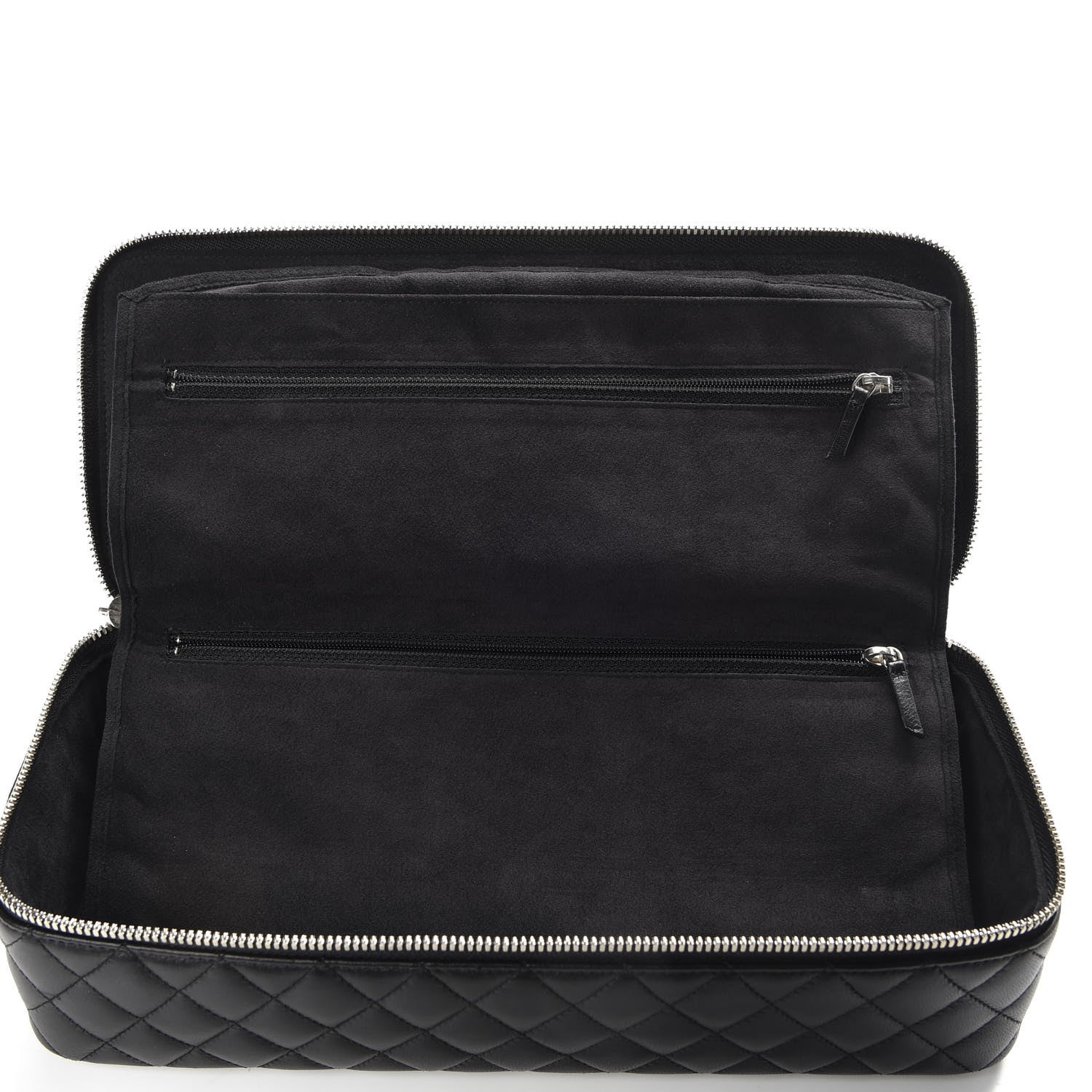 Chanel Lambskin Quilted Large Jewelry Case Black 7 of 11