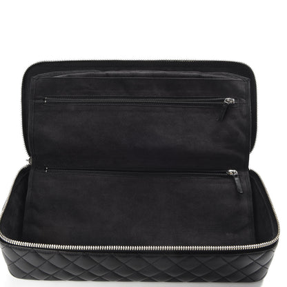 Chanel Lambskin Quilted Large Jewelry Case Black 7 of 11