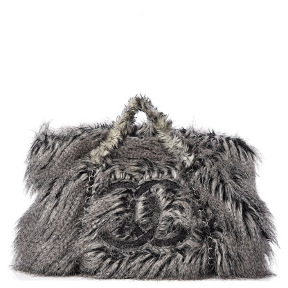 Chanel Arctic Fantasy Fur Large Tote Grey 1 of 11