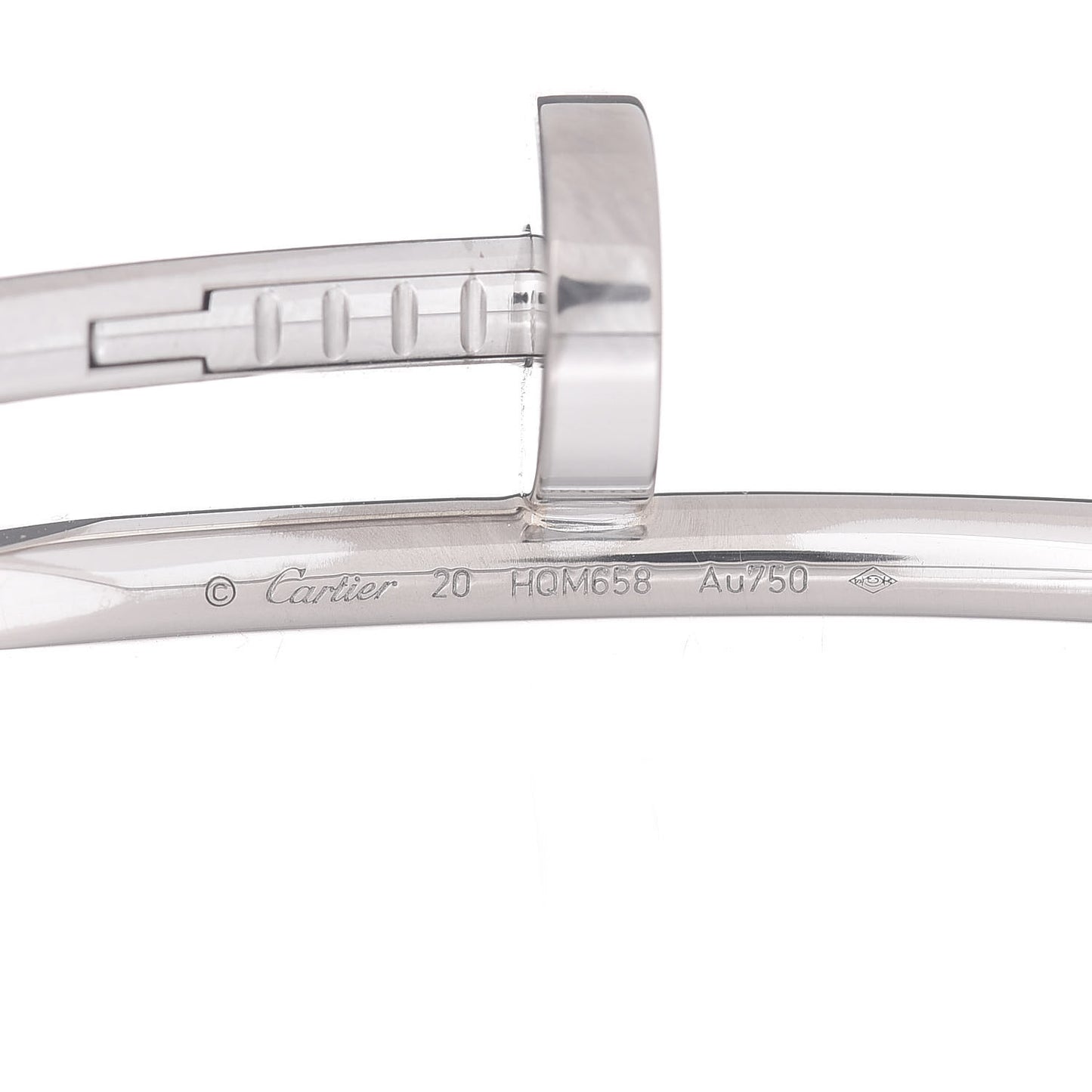 18K White Gold Juste Un Clou Bracelet 20